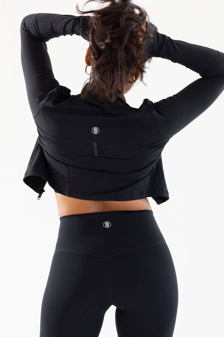 SULTRY CROP ACTIVE WEAR JACKET